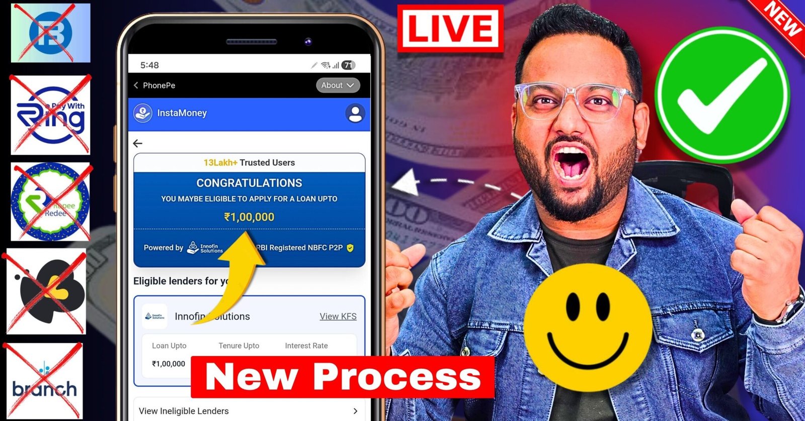 1 lakh ka loan kaise milega